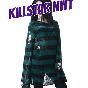 Killstar Sea Punk Knit Sweater NWT
